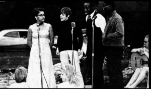 1968 Star-Sentinel photograph, One World Sings performing